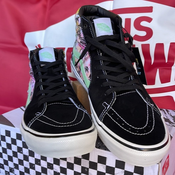 Vans Skate Sk8-Hi Show Room Shroom Doom Black/Green Men’s sneakers - Picture 9 of 16